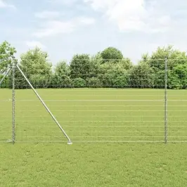 Aed Koos Postidega Hõbedane 1.5 X 10 M Teras