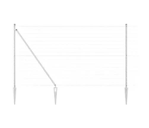 Tvora Su Stulpais Sidabro 1.5 X 10 M Plienas