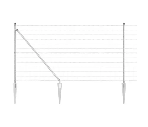 Tvora Su Stulpais Sidabro 1 X 25 M Plienas