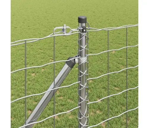 Eiropas Žogs Ar 13 Smailiem Stabiem 1.2X25 M Cinkots Tērauds Vidaxl