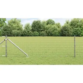 Žogs Ar Stabiem. Sudraba 0.6 X 10 M Tērauds Vidaxl