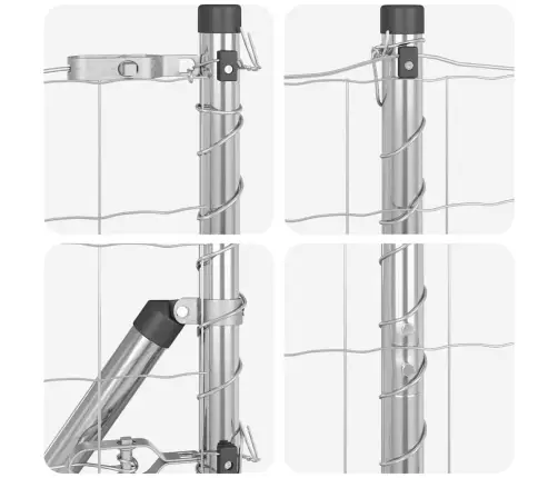 Eiropas Žogs Ar 7 Spicēm 1.2X10 M Cinkota Tērauda Vidaxl