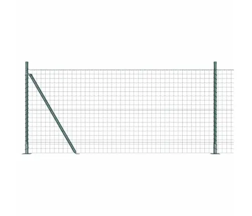 Eiropas Žogs Ar 7 Flangētiem Stabiem 1X10 M Cinkota Tērauda Vidaxl