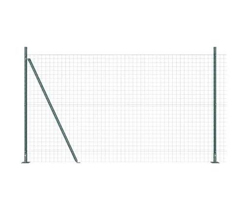 Eiropas Žogs Ar 7 Flanged Postiem 1.6X10 M Cinkota Tērauda Vidaxl