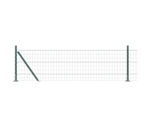 Eiropas Žogs Ar 7 Flangotiem Stabiem 0.6X10 M Cinkots Tērauds Vidaxl