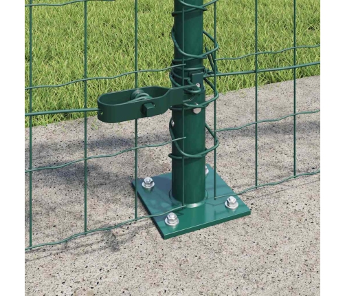 Eiro Žogs Ar 7 Flangētiem Stabiem 0.8X10 M Cinkota Tērauda Vidaxl
