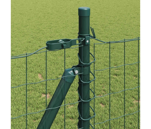 Eiro Žogs Ar 7 Flangētiem Stabiem 0.8X10 M Cinkota Tērauda Vidaxl