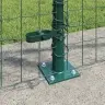 Eiropas Žogs Ar 7 Flanšu Stabiem 0.8X10 M Galvanizēts Tērauds Vidaxl