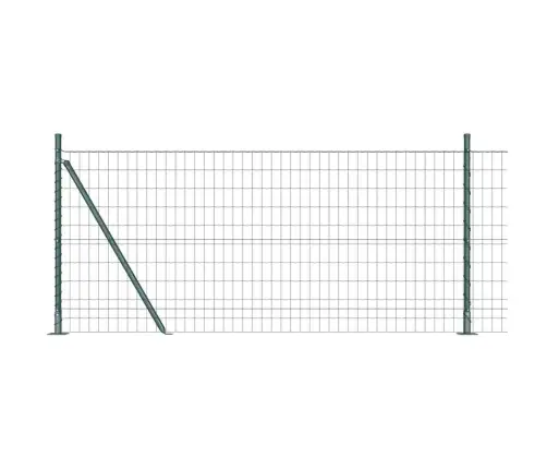 Eiropas Žogs Ar 7 Flanšu Stabiem 0.8X10 M Galvanizēts Tērauds Vidaxl