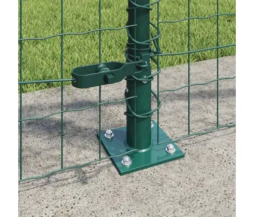 Eiropas Žogs Ar 7 Flangētu Stabu 1X10 M Galvanizēts Tērauds Vidaxl