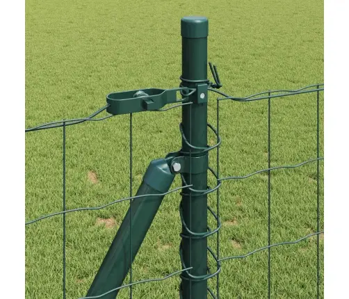 Eiropas Žogs Ar 7 Flanges Postiem 0.8X10 M Cinkota Tērauda Vidaxl