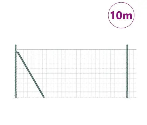 Eiropas Žogs Ar 7 Flanged Stabiem 1X10 M Cinkota Tērauda Vidaxl