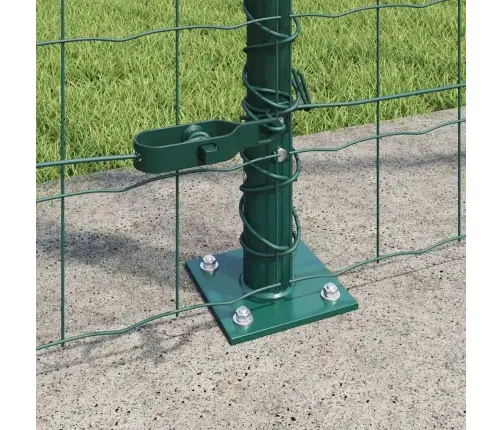 Eiropas Žogs Ar 7 Flangētiem Stabiem 1.4X10 M Cinkots Tērauds Vidaxl