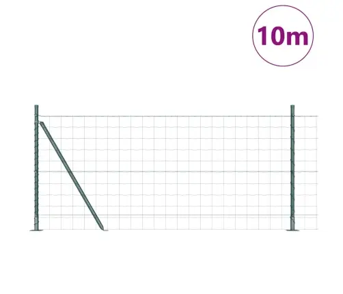 Euro Žogs Ar 7 Flāņu Posteņiem 1X10 M Cinkots Tērauds Vidaxl