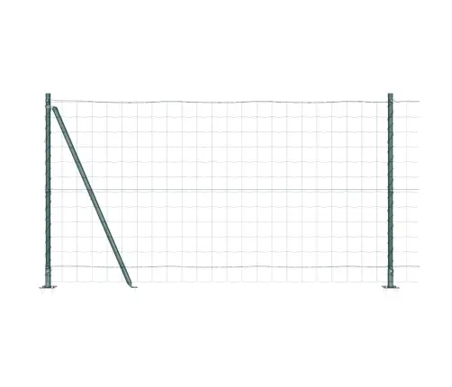 Eiro Žogs Ar 7 Flanged Postiem 1.2X10 M Cinkots Tērauds Vidaxl