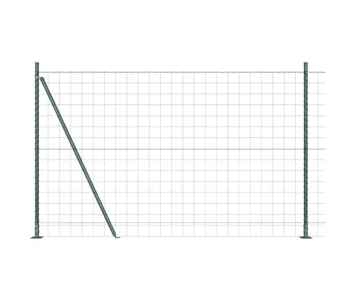 Euro Žogs Ar 7 Flanged Stabiem 1.4X10 M Cinkots Tērauds Vidaxl