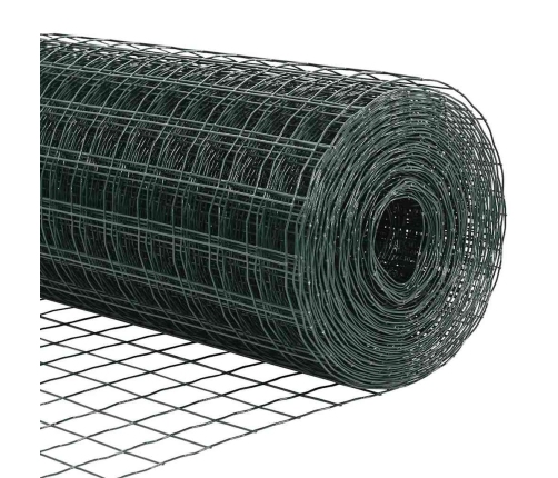 Eiropas Žogs Ar 13 Flangētajiem Stabiem 0.8X25 M Cinkots Tērauds Vidaxl