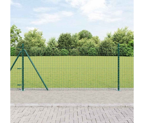 Eiropas Žogs Ar 13 Flangētajiem Stabiem 0.8X25 M Cinkots Tērauds Vidaxl