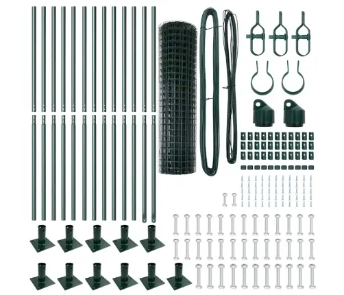 Eiropas Žogs Ar 13 Flanged Stabiem 1X25 M Cinkots Tērauds Vidaxl