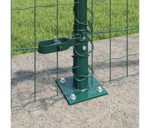 Euro Žogs Ar 13 Flangētiem Stabiem 0.6X25 M Cinkots Tērauds Vidaxl