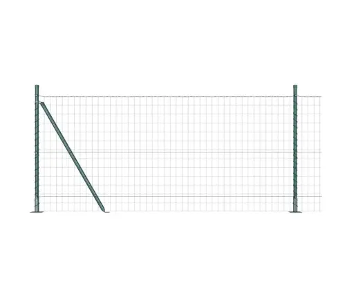 Tvora Su Stulpais Žalia 0.8 X 25 M Plienas