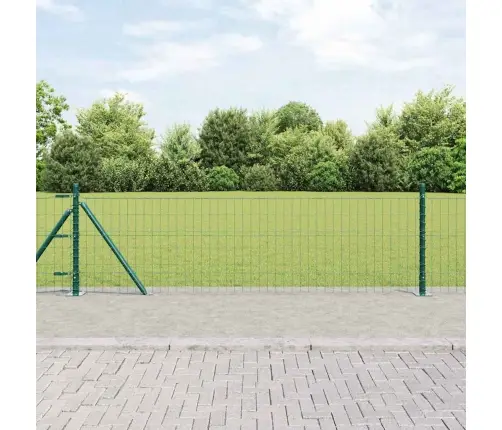 Eiropas Žogs Ar 13 Flangētajiem Stabiem 0.6X25 M Cinkots Tērauds Vidaxl