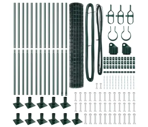 Tvora Su Stulpais Žalia 1.2 X 25 M Plienas