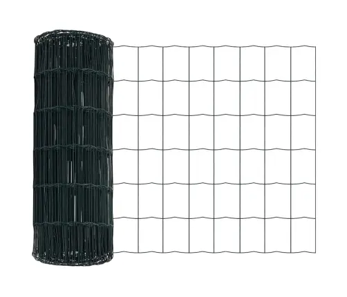 Tvora Su Stulpais Žalia 0,6 X 25 M Plienas Ir Pvc