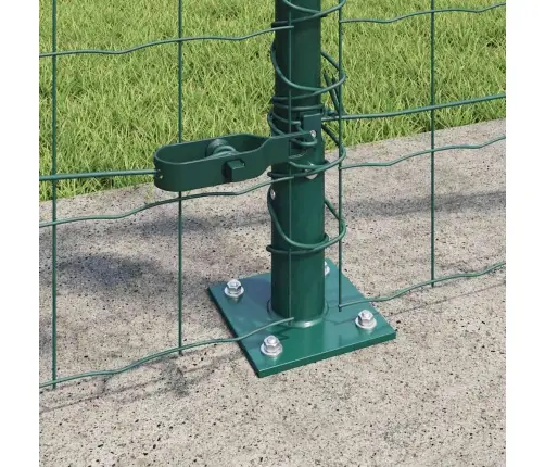 Eiro Žogs Ar 13 Flangētu Statņu 0.8X25 M Cinkota Tērauda Vidaxl