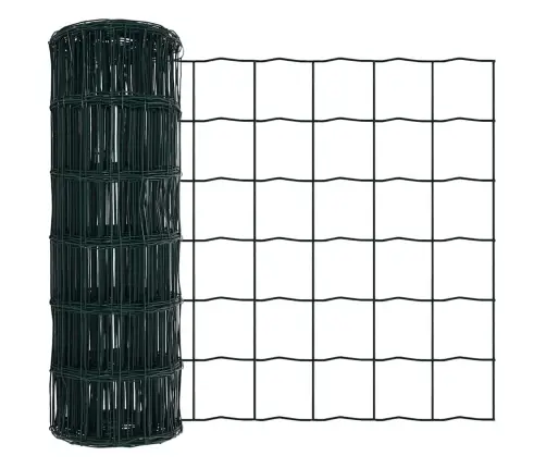 Eiropas Žogs Ar 13 Flanged Stabiem 0.4X25 M Cinkots Tērauds Vidaxl Eiropas Žogs Ar 13 Flanged Stabiem 0.4X25 M Cinkots Tērauds Vidaxl