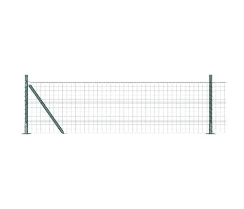 Tvora Su Stulpais Žalia 0.4 X 50 M Plienas