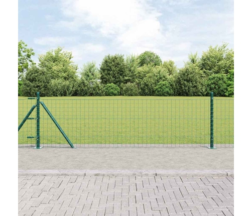 Eiropas Žogs Ar 13 Flangētām Stabiem 0.6X50 M Cinkots Tērauds Vidaxl