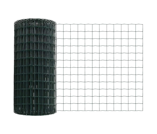 Eiropas Žogs Ar 13 Flangētām Stabiem 0.6X50 M Cinkots Tērauds Vidaxl