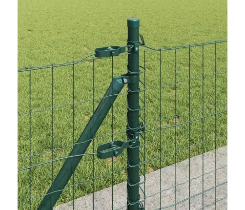 Eiropas Žogs Ar 13 Flanged Postiem 0.4X50 M Cinkota Tērauda Vidaxl