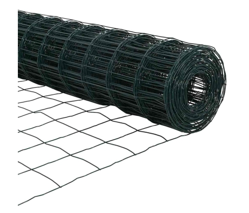 Eiropas Žogs Ar 13 Stiprinātiem Stabiem 0.6X50 M Cinkota Tērauda Vidaxl