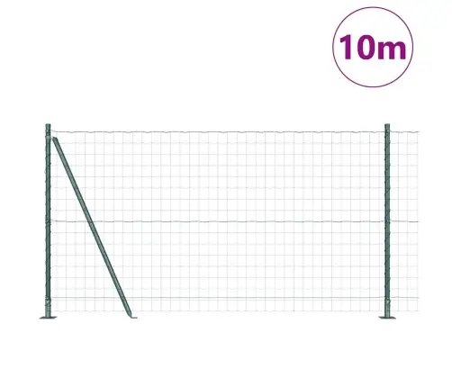 Euro Žogs Ar 7 Flangiem 1.2 X 10 M Cinkota Tērauda Vidaxl