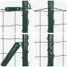 Eiropas Žogs Ar 7 Flanged Stabiem 1.6X10 M Cinkots Tērauds Vidaxl
