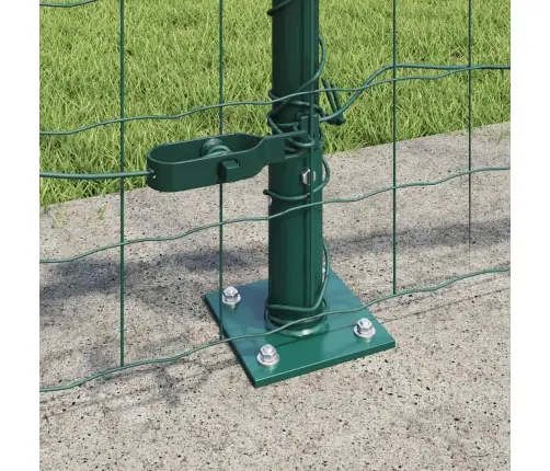 Eiro Žogs Ar 13 Flangētiem Stabiem 0.4X25 M Cinkota Tērauda Vidaxl