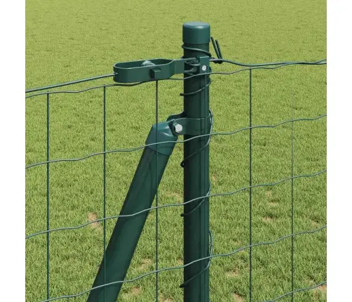 Eiro Žogs Ar 13 Flanšu Stabiem 1.2X25 M Cinkota Tērauda Vidaxl