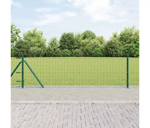 Eiropas Žogs Ar 13 Flanged Stabiem 0.4X50 M Cinkota Tērauda Vidaxl