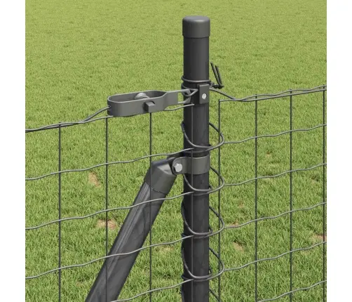 Tvora Su Stulpais Pilka 0.8 X 10 M Plienas