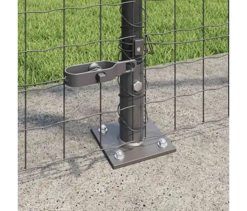 Tvora Su Stulpais Pilka 1,4 X 10 M Plienas Ir Pvc