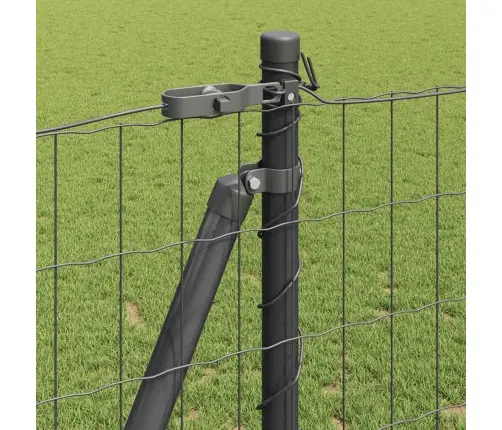 Tvora Su Stulpais Pilka 1,2 X 10 M Plienas Ir Pvc