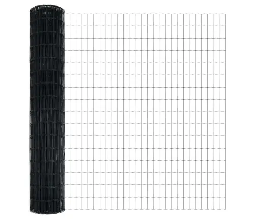 Tvora Su Stulpais Pilka 1,5 X 10 M Plienas Ir Pvc