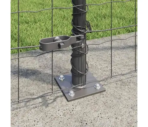 Euro Žogs Ar 7 Flanged Stabiem 1.5X10 M Cinkota Tērauda Vidaxl