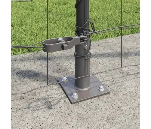 Eirožogs Ar 7 Flangētu Stabu 1.2X10 M Cinkots Tērauds Vidaxl