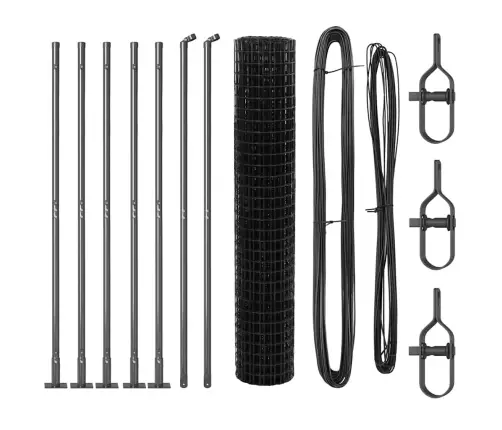 Tvora Su Stulpais Pilka 1.6 X 10 M Plienas