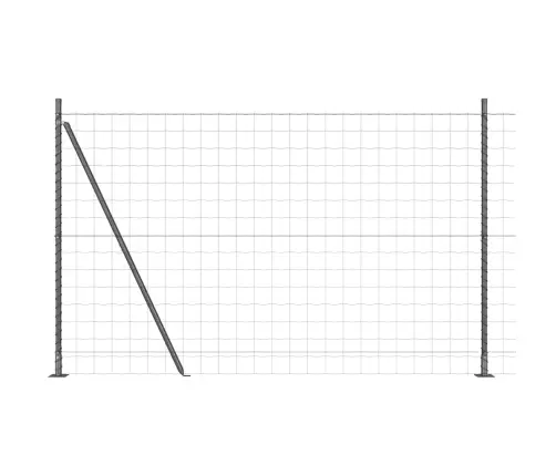 Tvora Su Stulpais Pilka 1.6 X 10 M Plienas