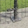 Eiropas Žogs Ar 13 Flangētiem Stabiem 0.8X25 M Cinkots Tērauds Vidaxl