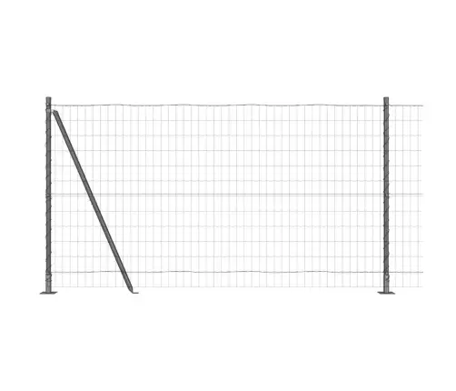 Euro Žogs Ar 13 Flangētām Pārliktnēm 1.2X25 M Cinkots Tērauds Vidaxl